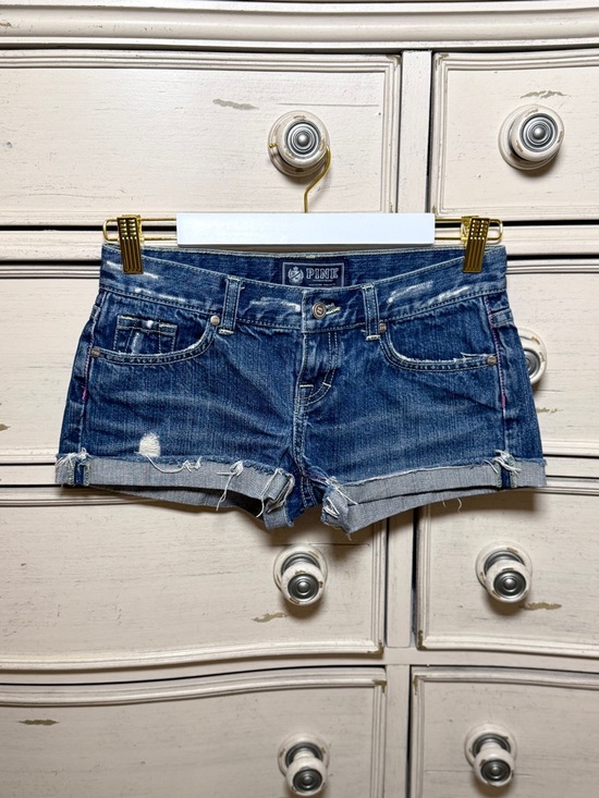 PINK Victoria's Secret Pants - Pink VS Rolled Cuff Denim Shorts